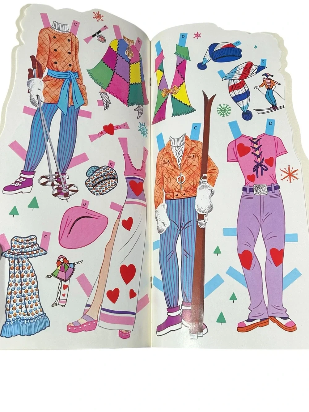 Whitman Matchin' Mods & Teen Boutique 1968 Cut Out Paper Dolls Lot Uncut